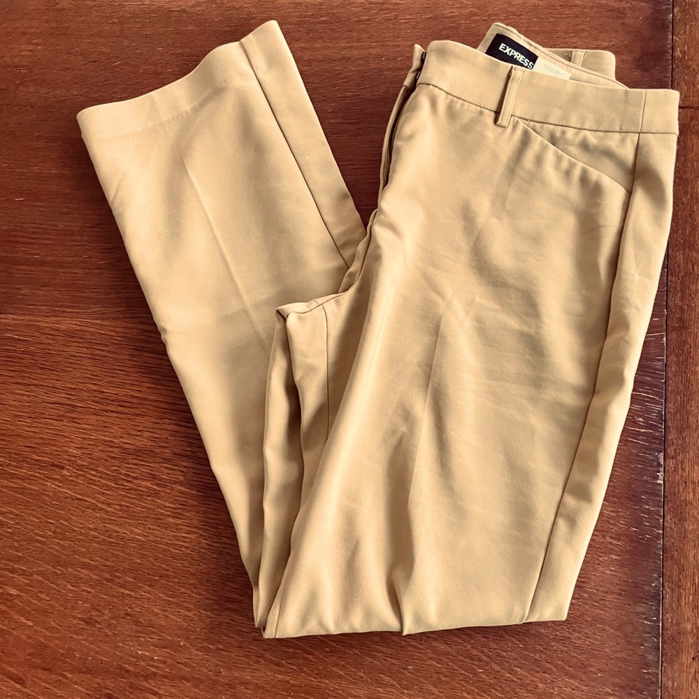 Express Mustard Yellow Publicist Bootcut Trousers - 8R